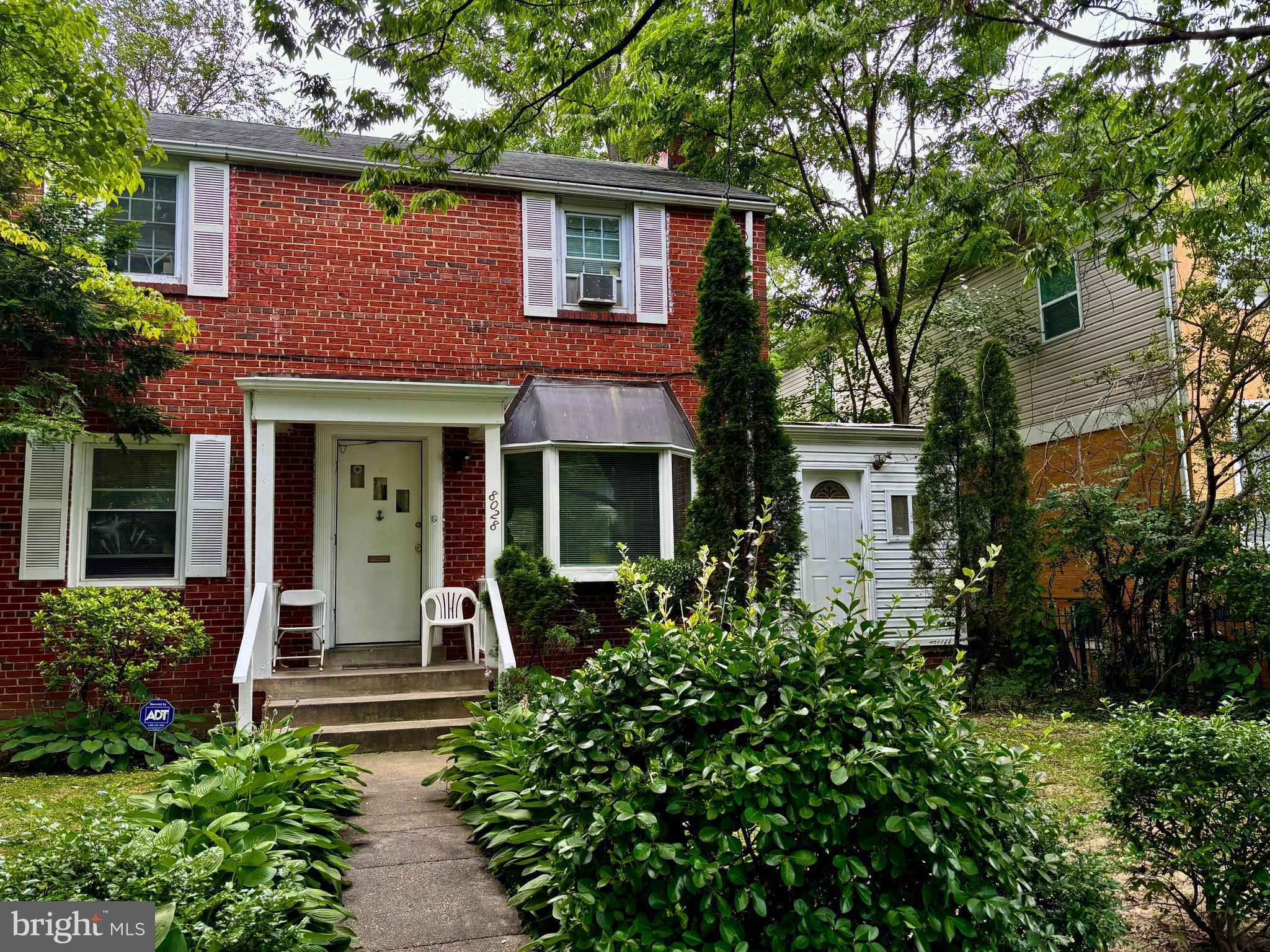 front view of a house with a porch