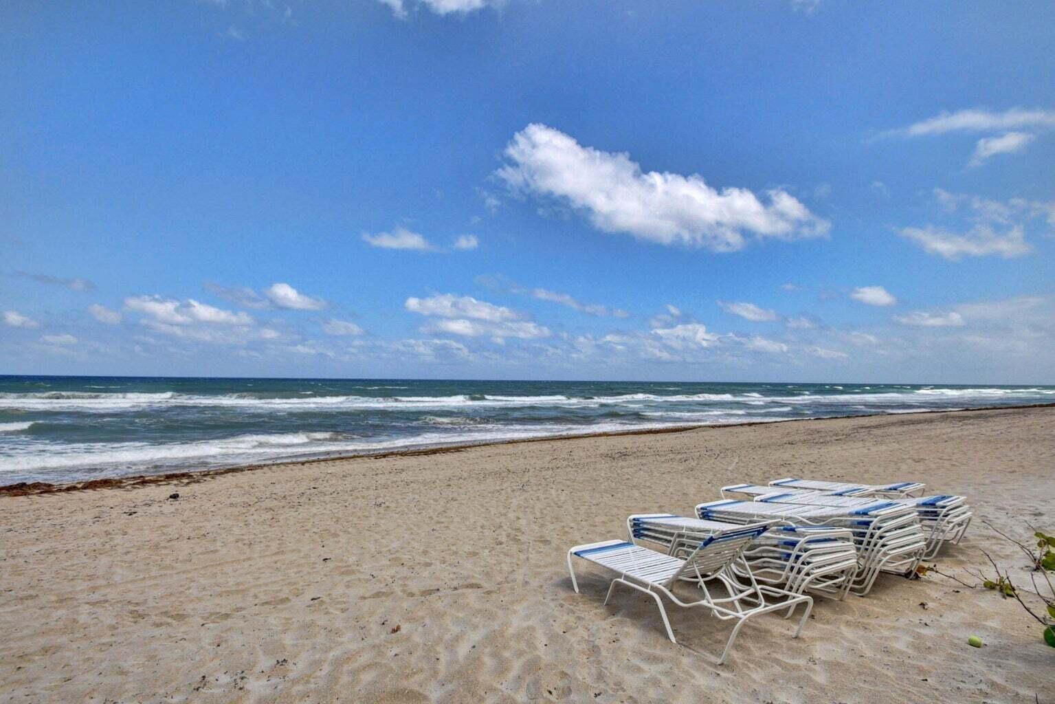 a view of an ocean and beach