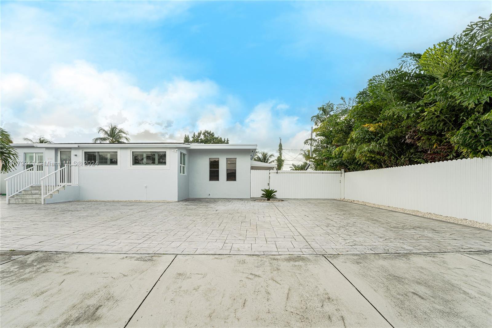 a view of a house with a outdoor space