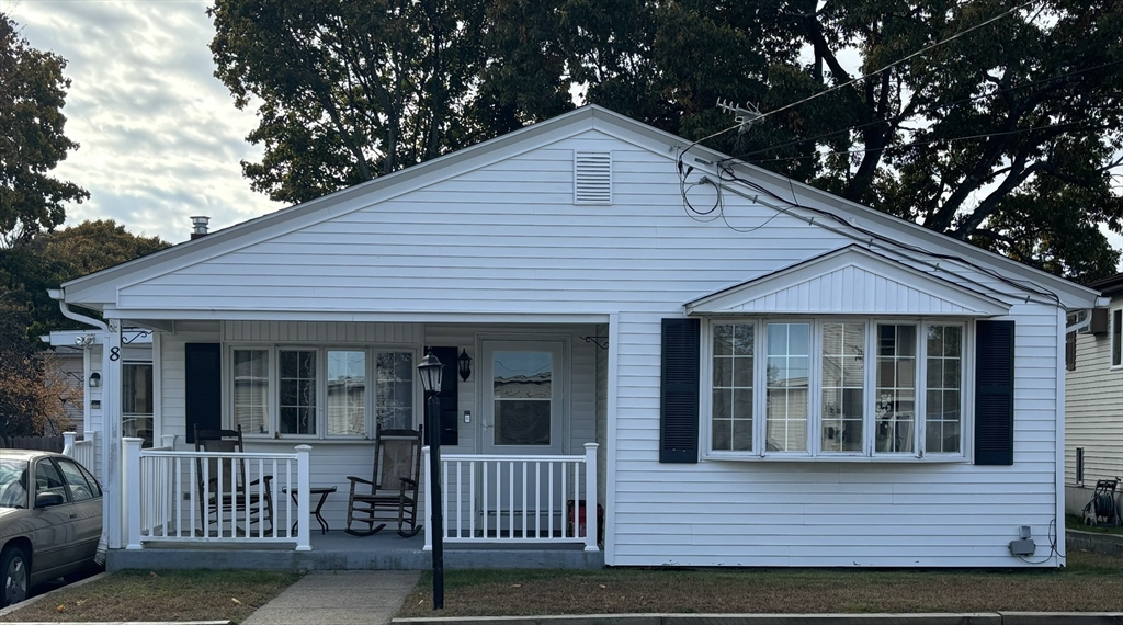 a view of a house with a porch