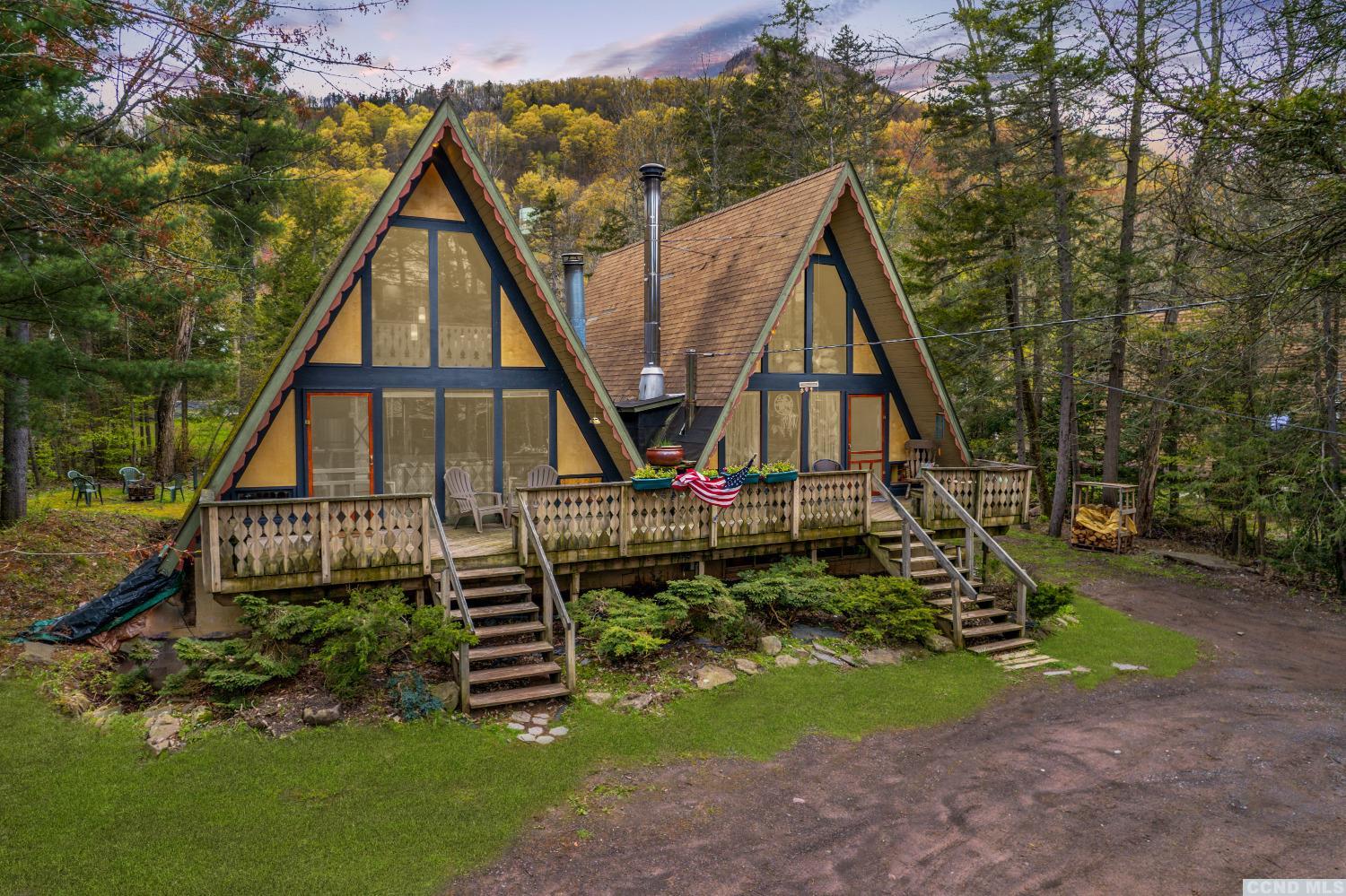 a view of a house with a park