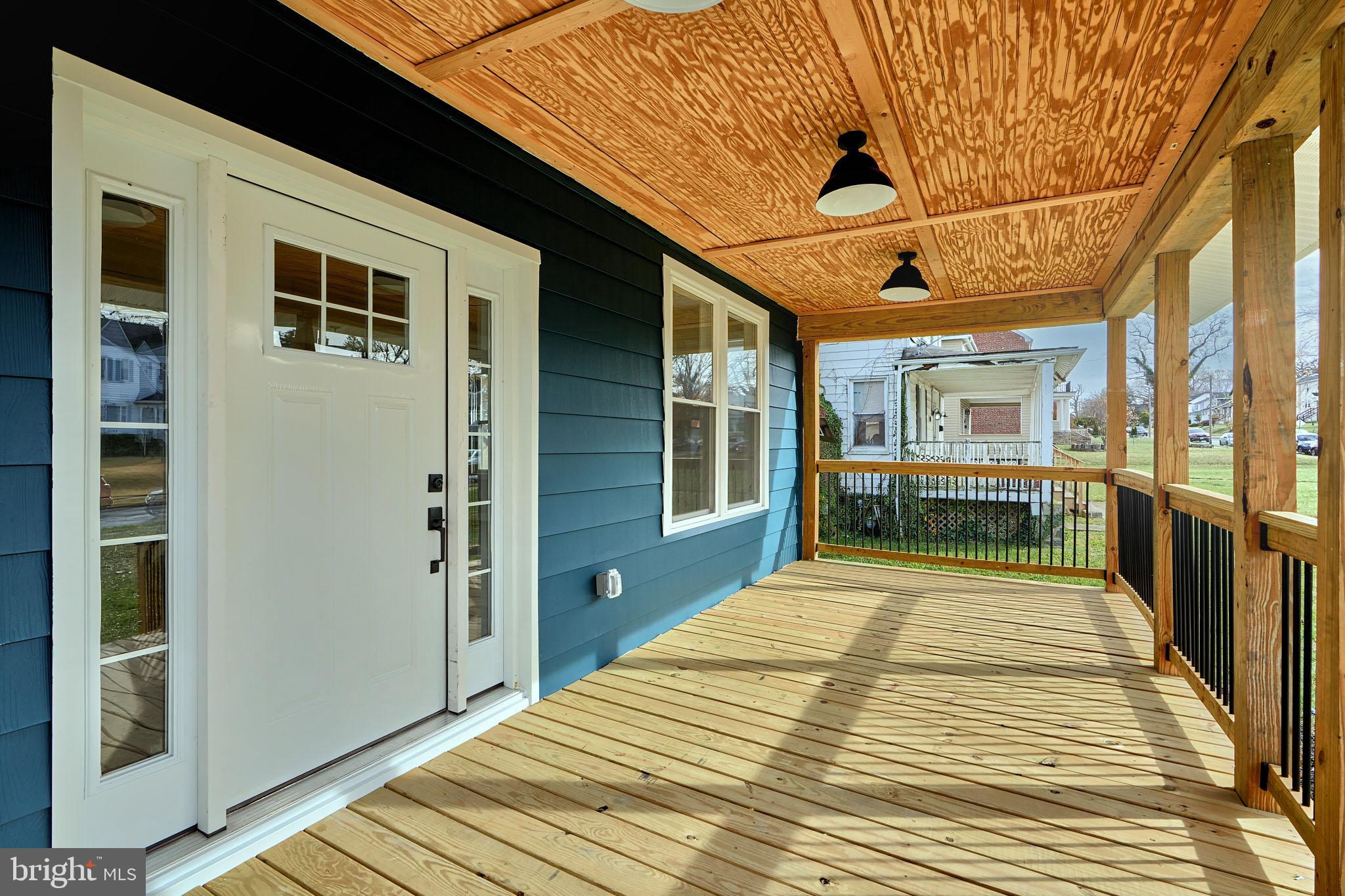 a view of a balcony