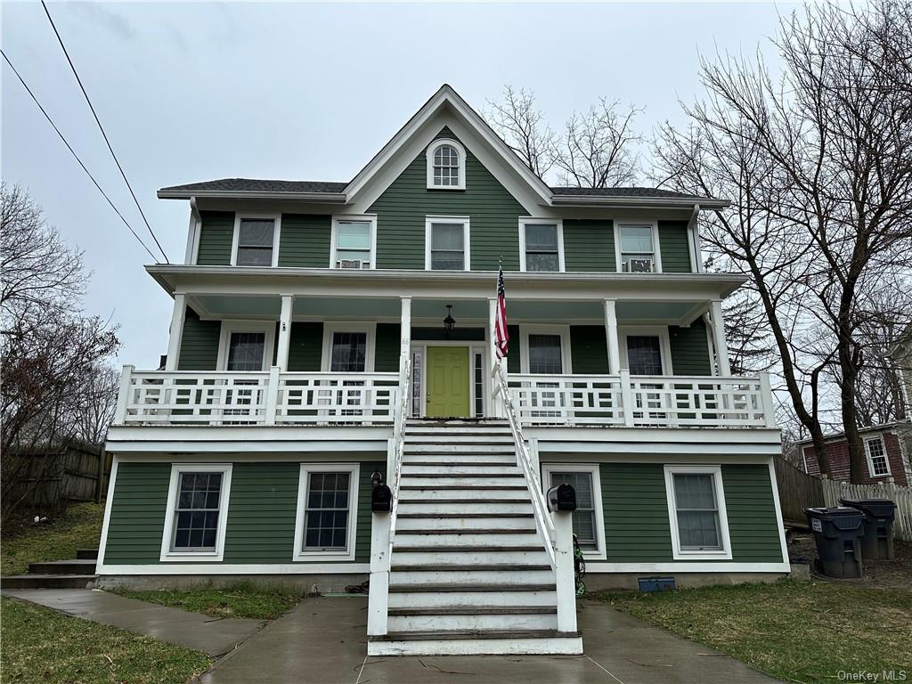 a front view of residential houses