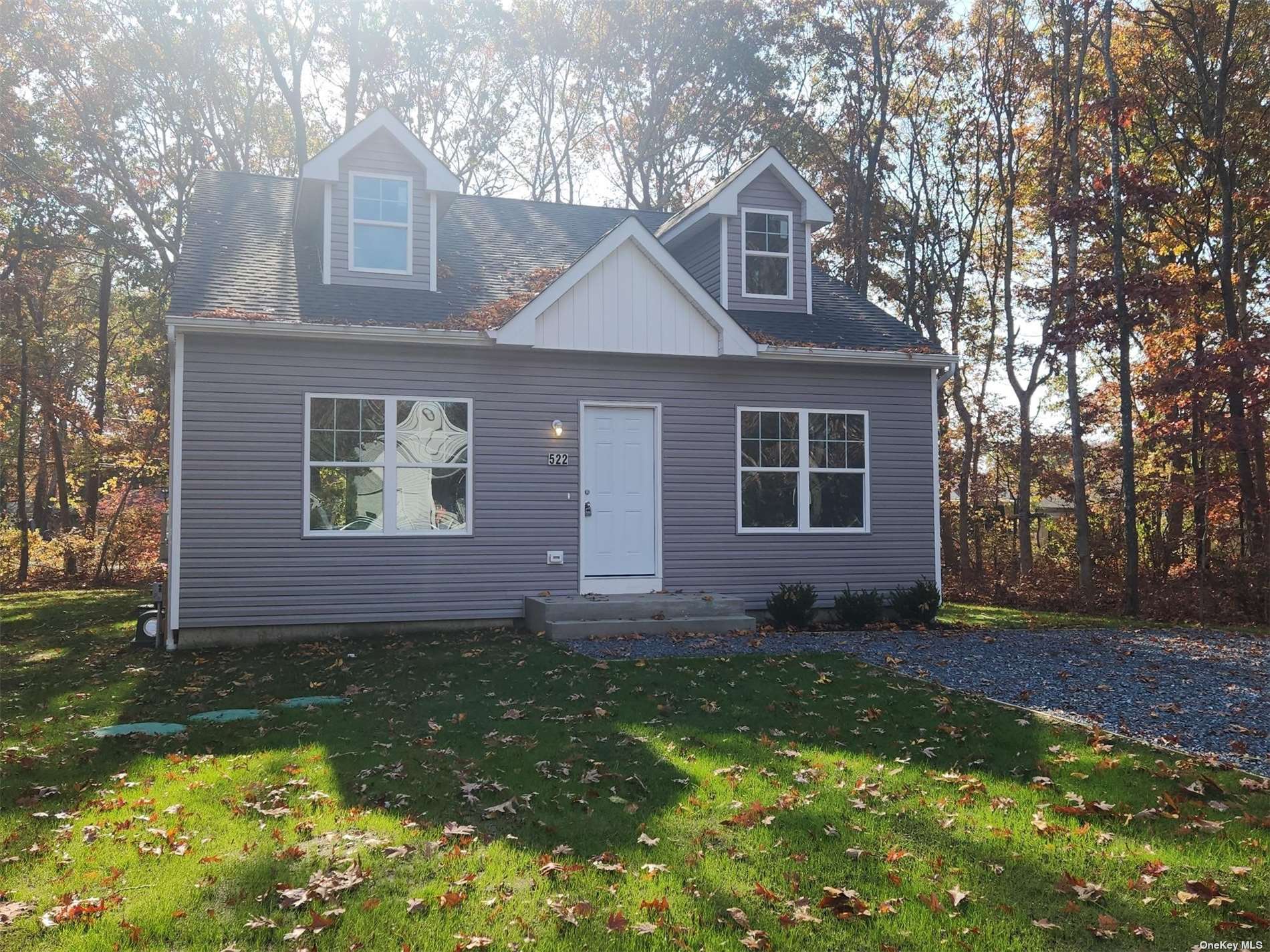 a view of a house with yard and a tree