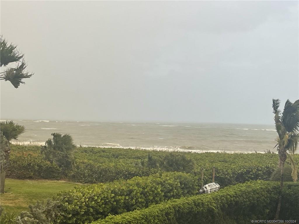 a view of an ocean and beach