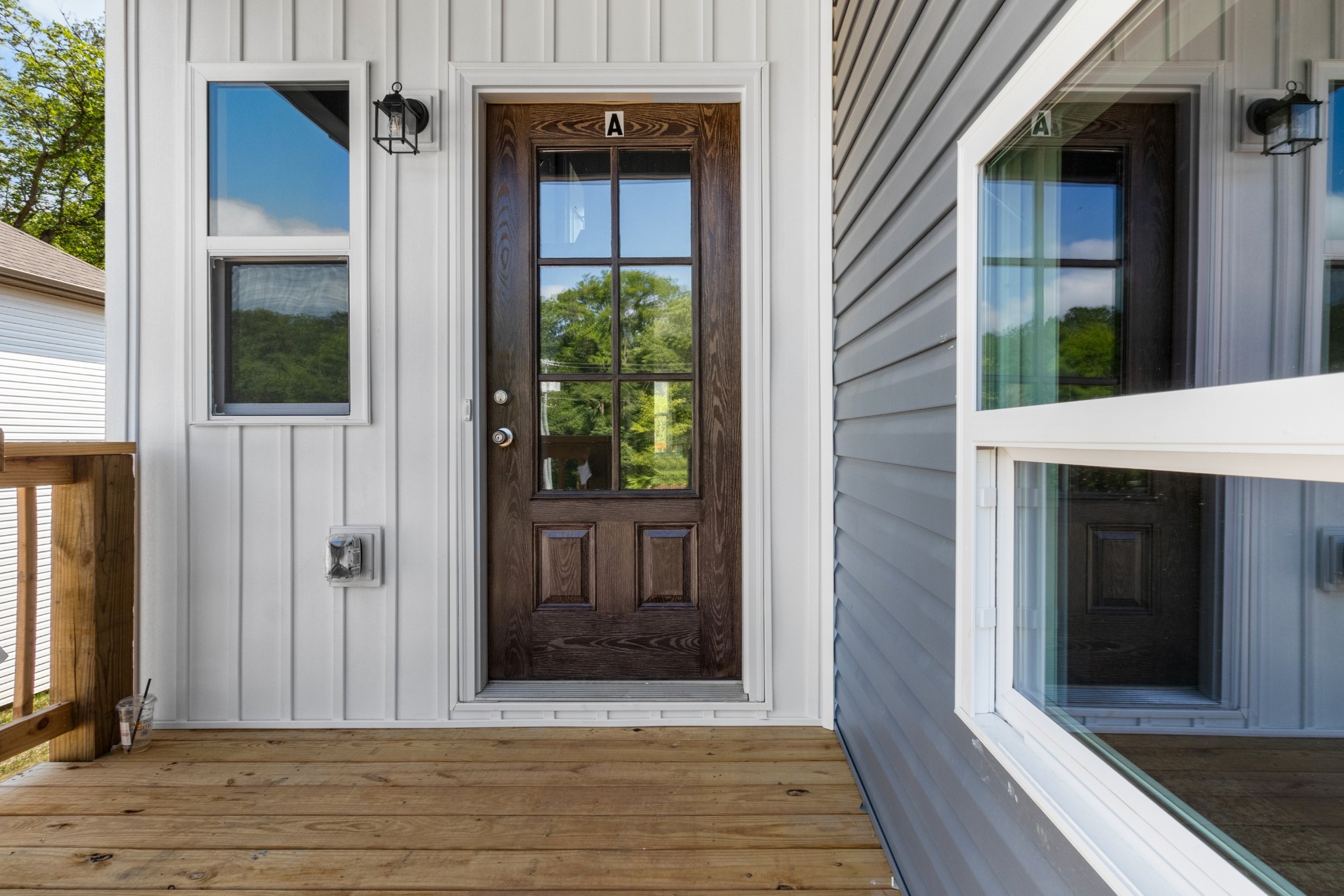 a view of a entryway of the house