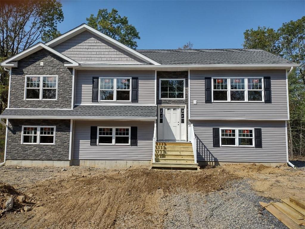 View of split foyer home