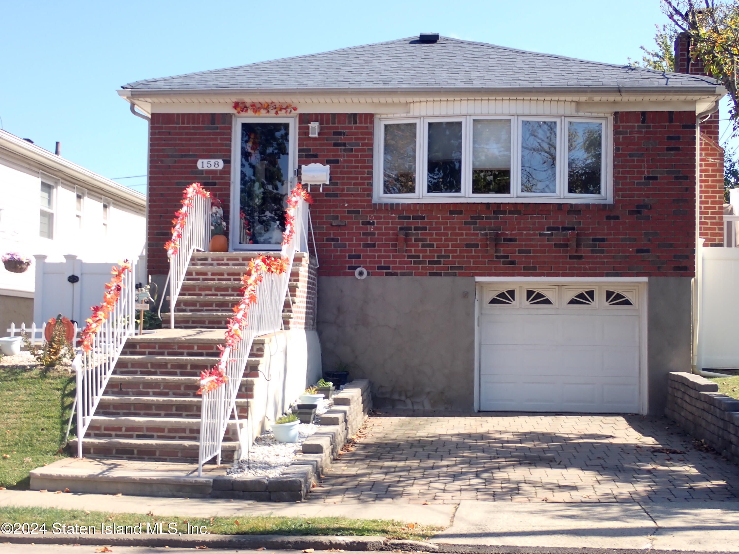 a front view of a house