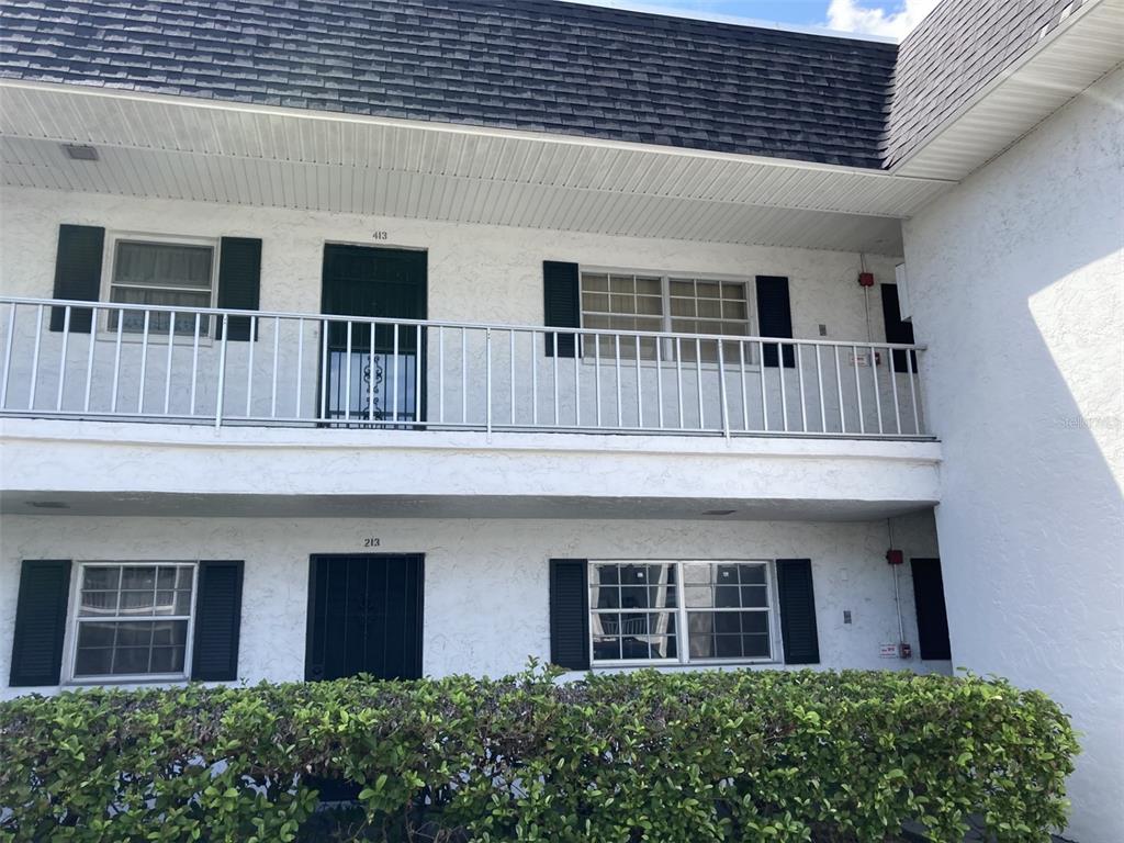 front view of a house with a window