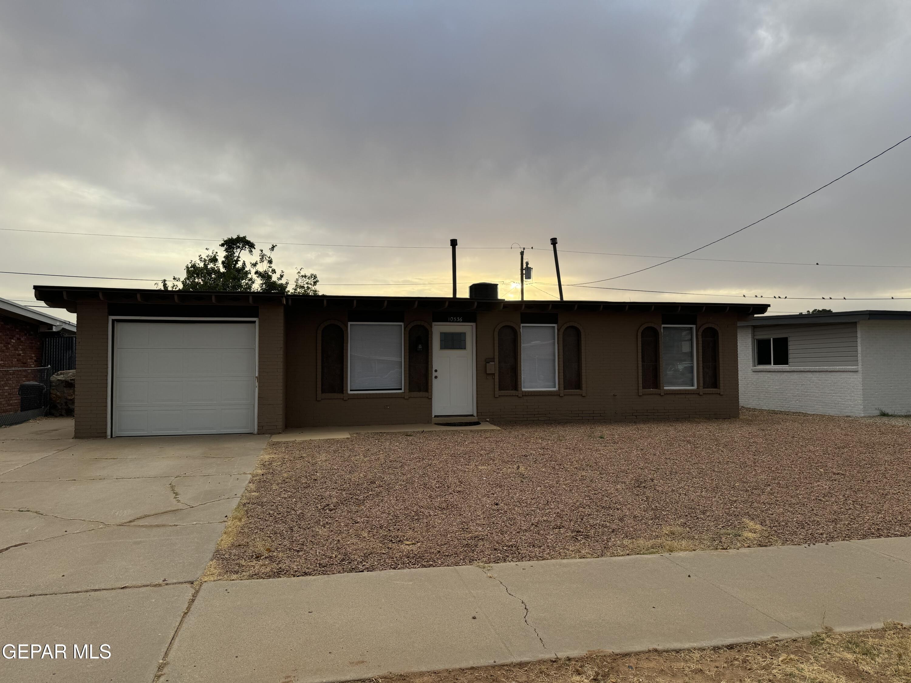 a front view of a house