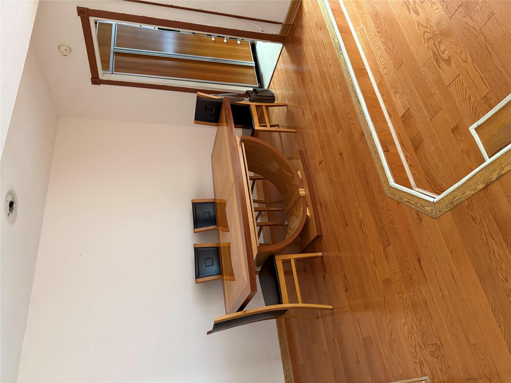 a view of a room with table tennis table