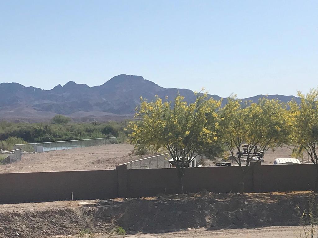 a view of lake and mountain