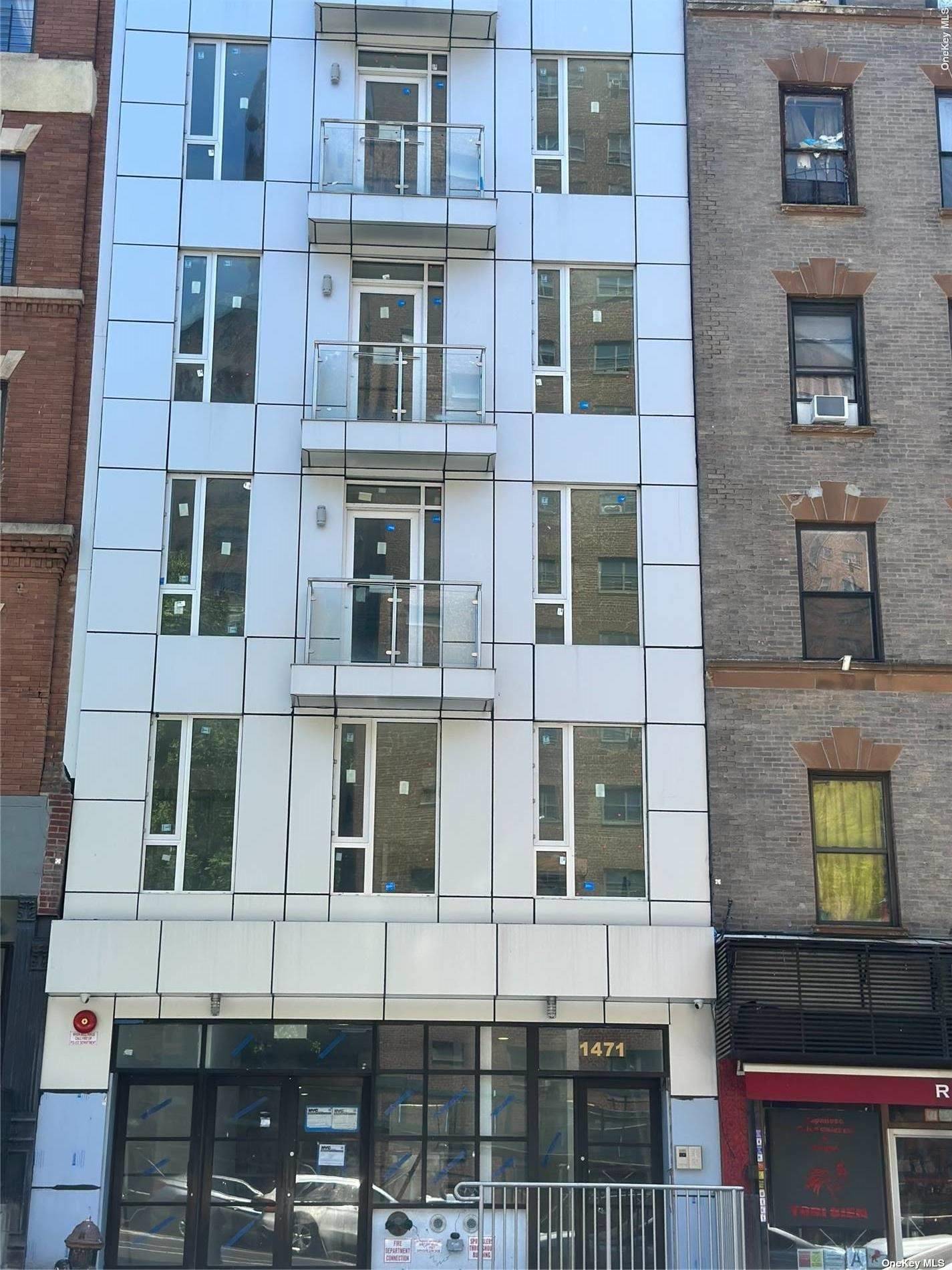 a view of a building with a window