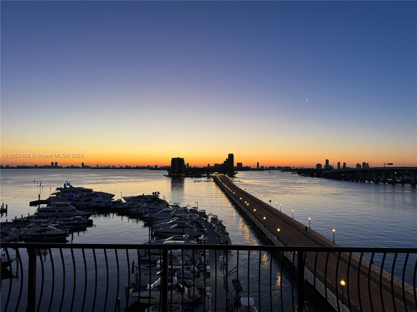 a view of a balcony and an ocean