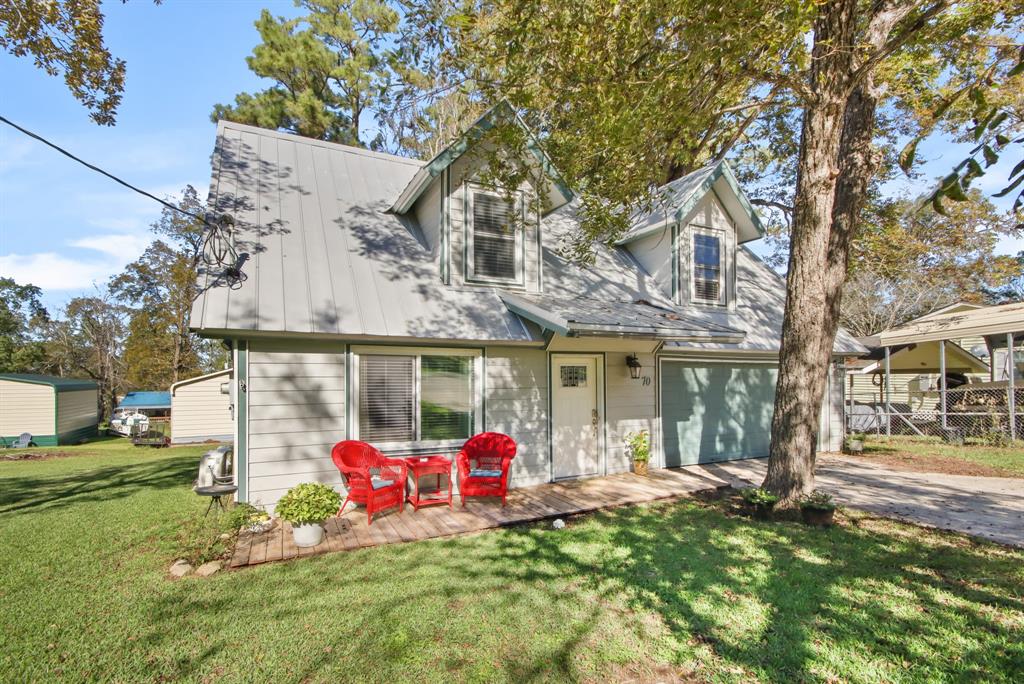 front view of a house with a big yard