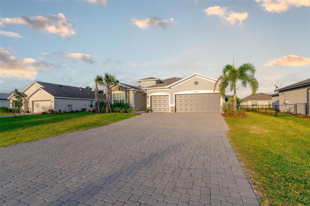 a front view of house with yard