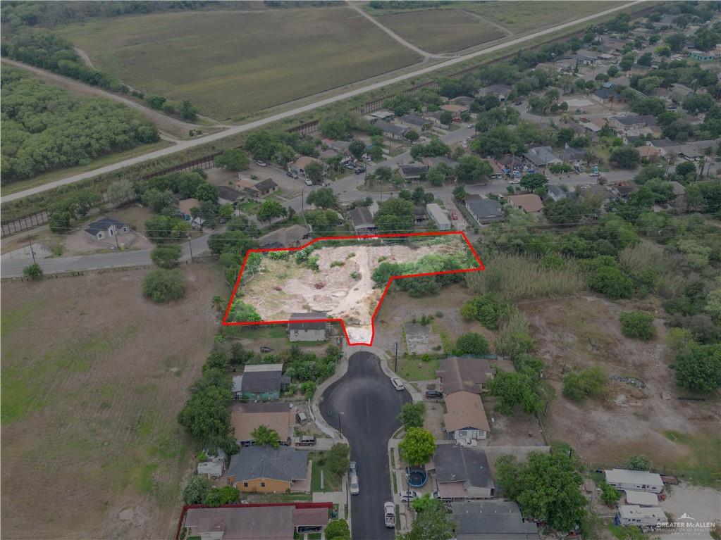 a aerial view of a house