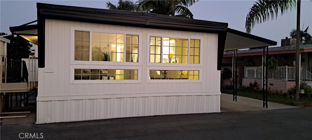 a view of a house with a balcony