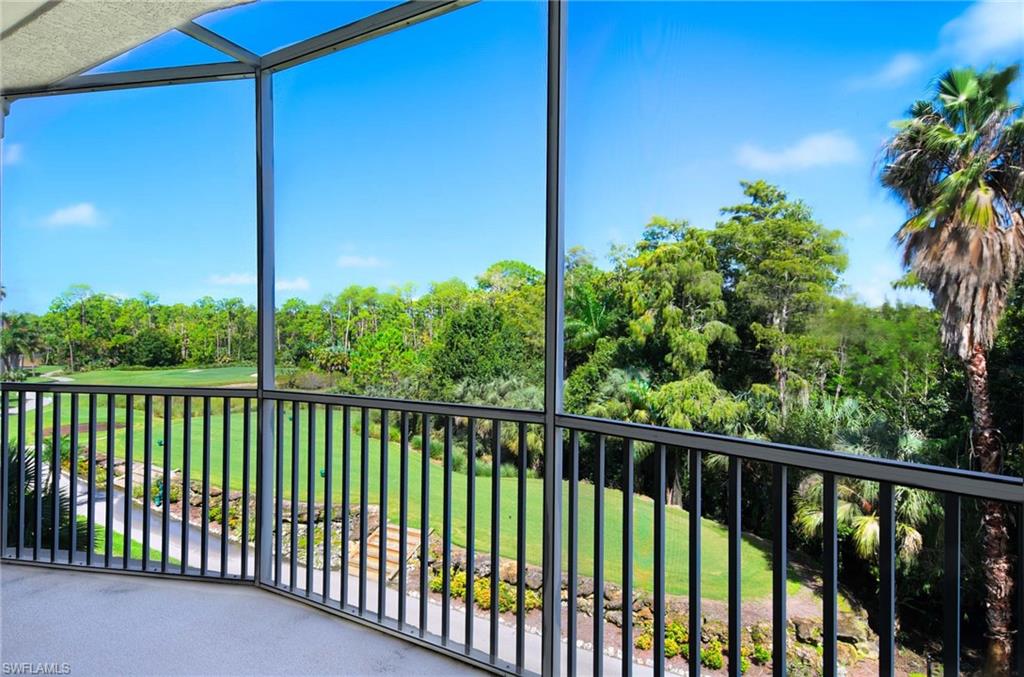 a view of a balcony