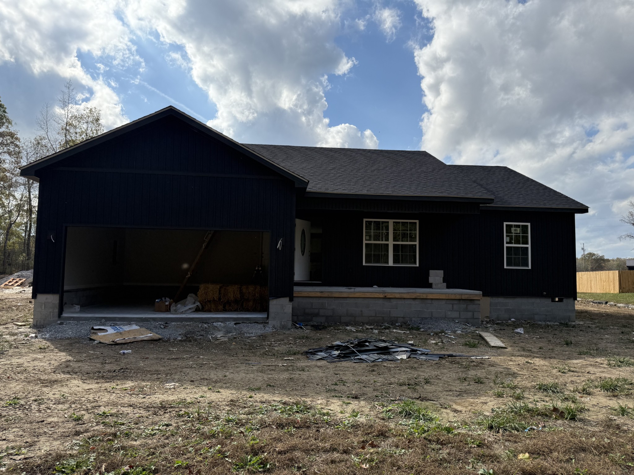 a front view of a house