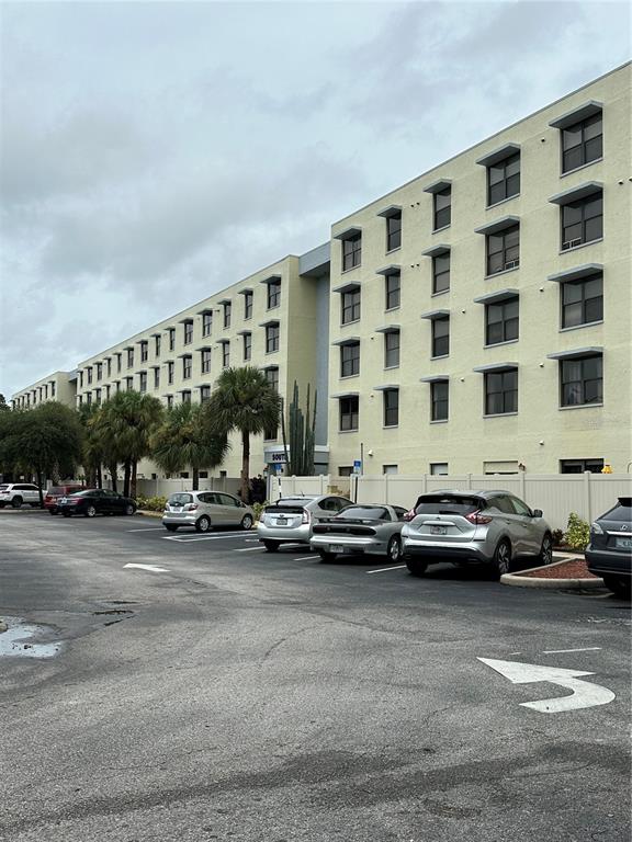 a cars parked in front of a building