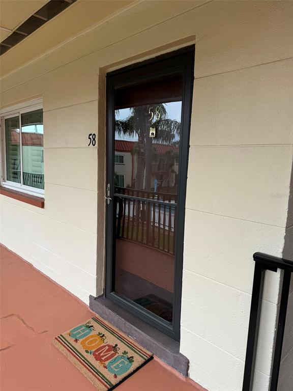 a view of front door