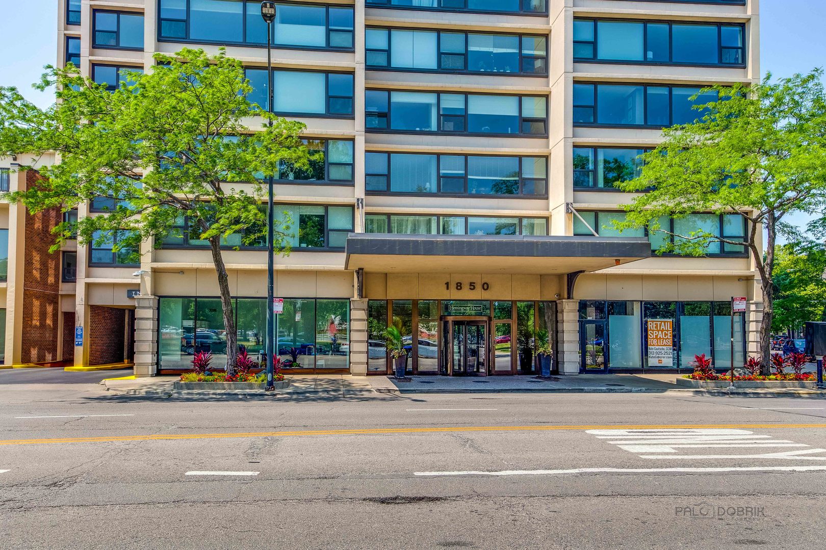 a store with outdoor seating area