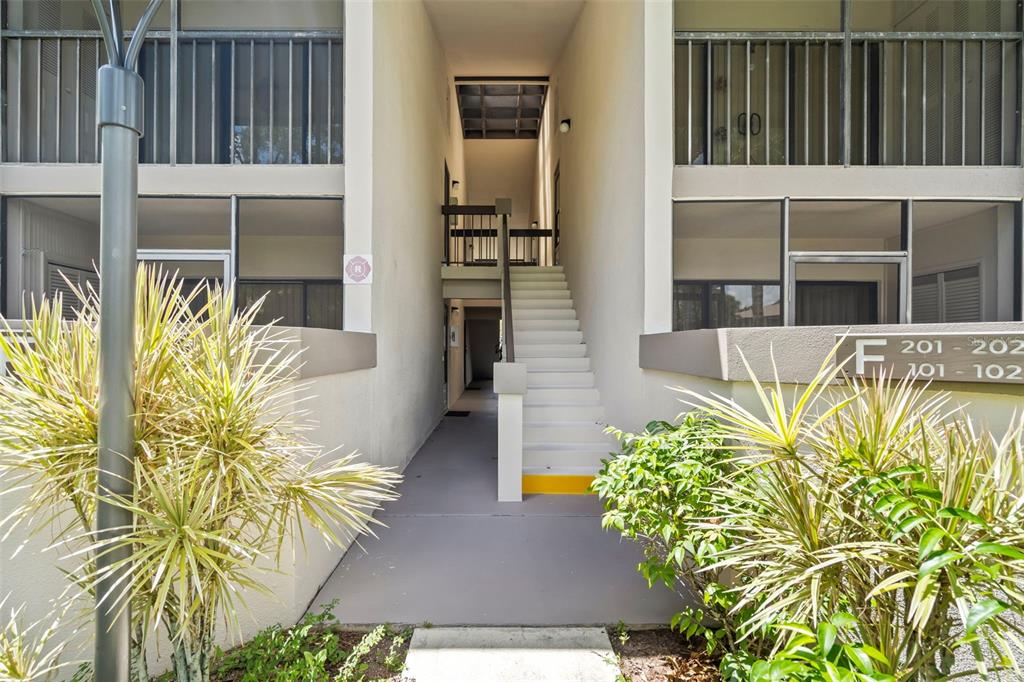 a view of front door of house