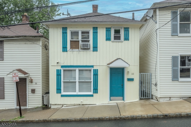 a front view of a house