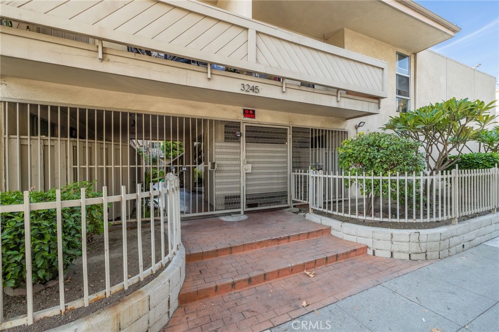 a view of a balcony with a swing