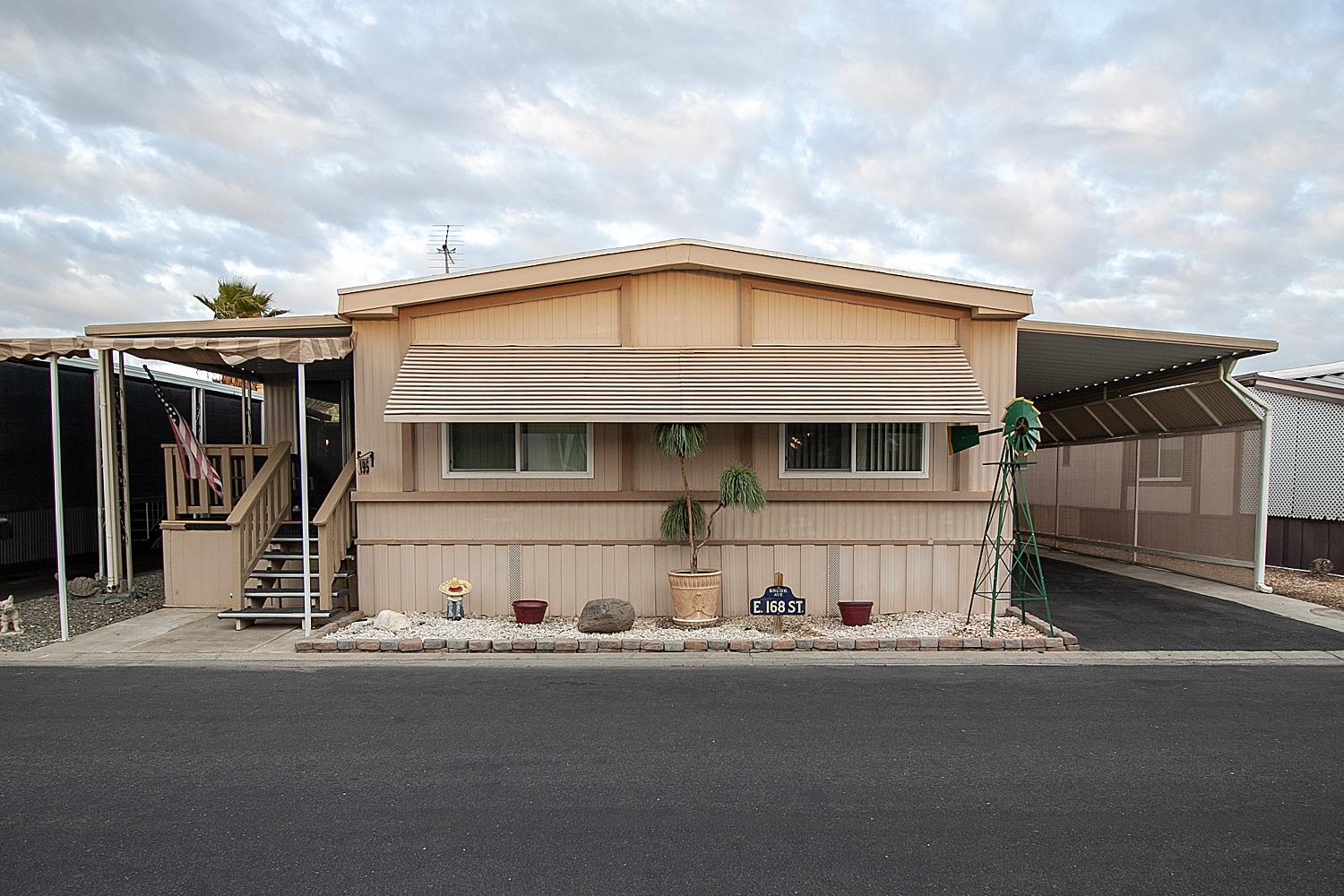 a view of a house with a outdoor space