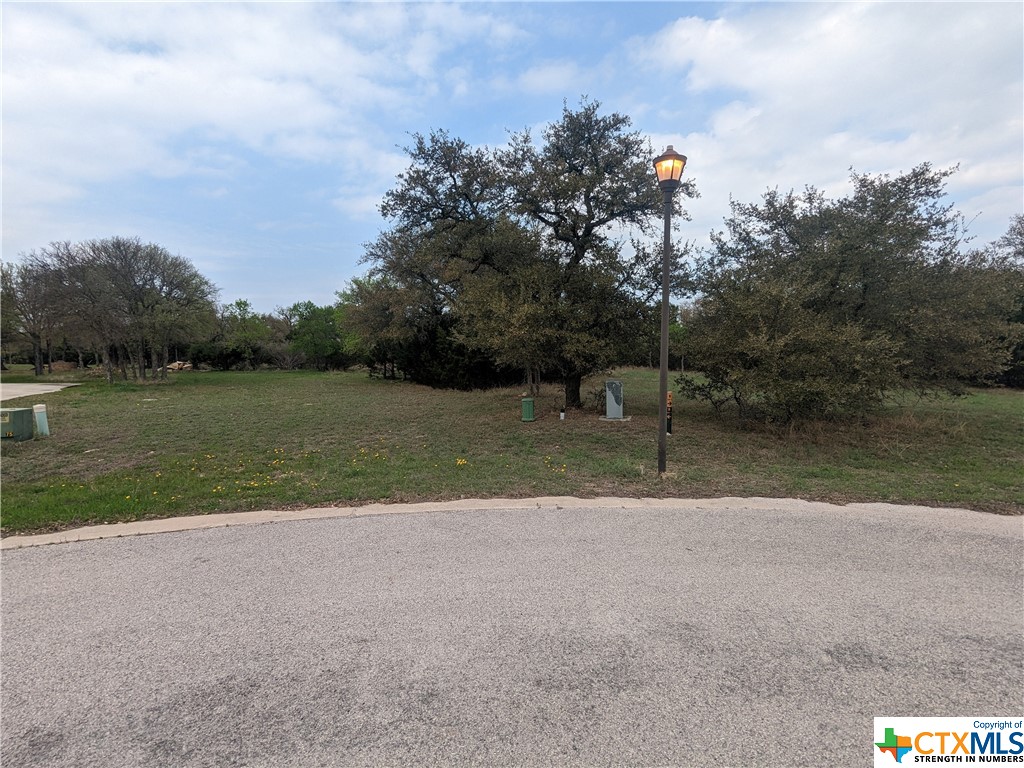 a view of a lake with a big yard