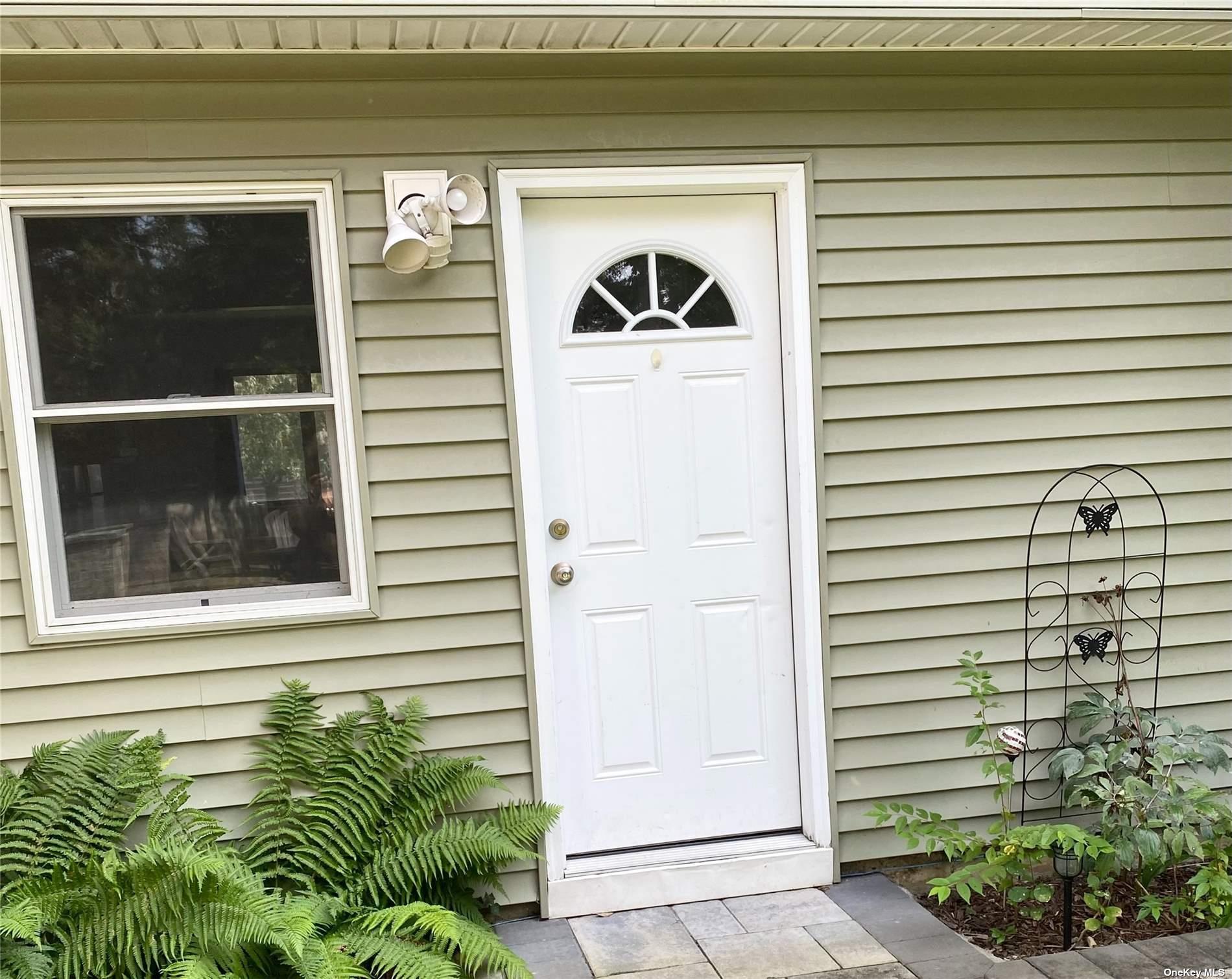 a view of a door of the house