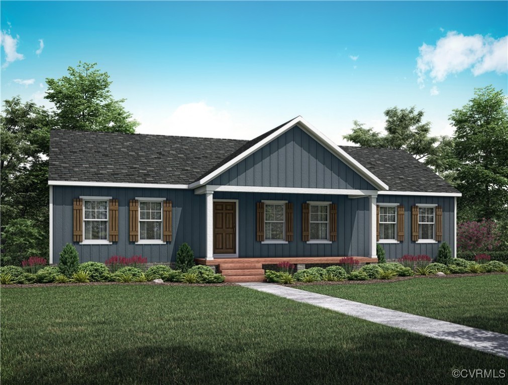 floorplan offers 3 bedrooms, 2 full baths, and the