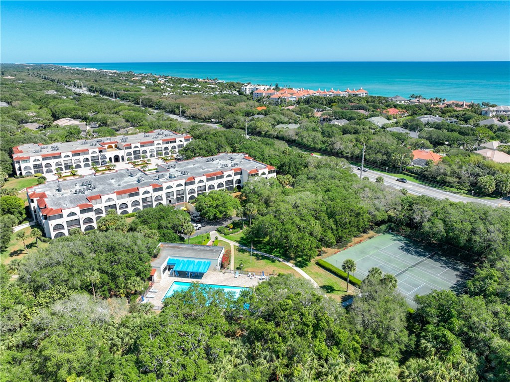 an aerial view of multiple house