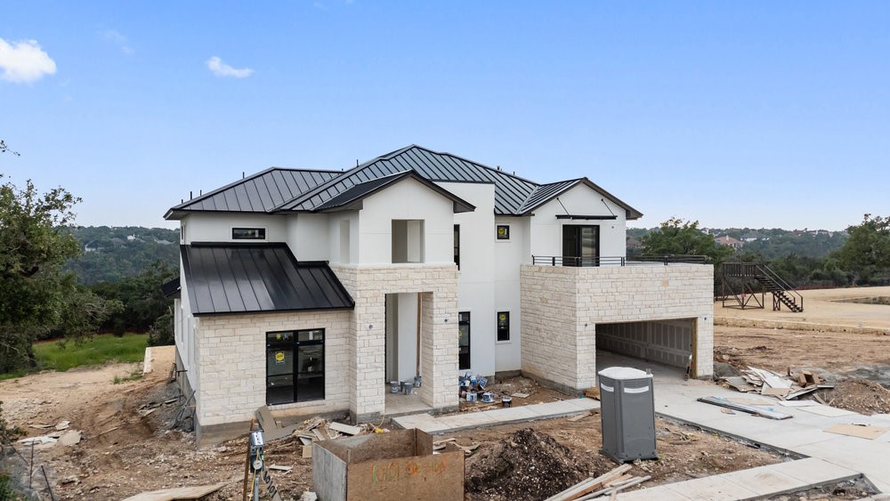 Photos of actual home, under construction.