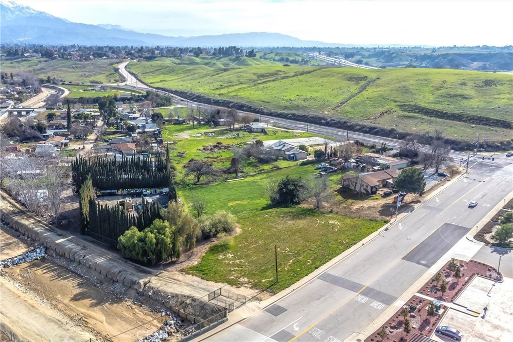 a view of a lake with a big yard