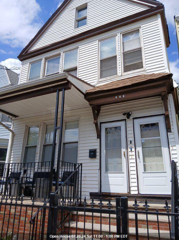 a front view of a house