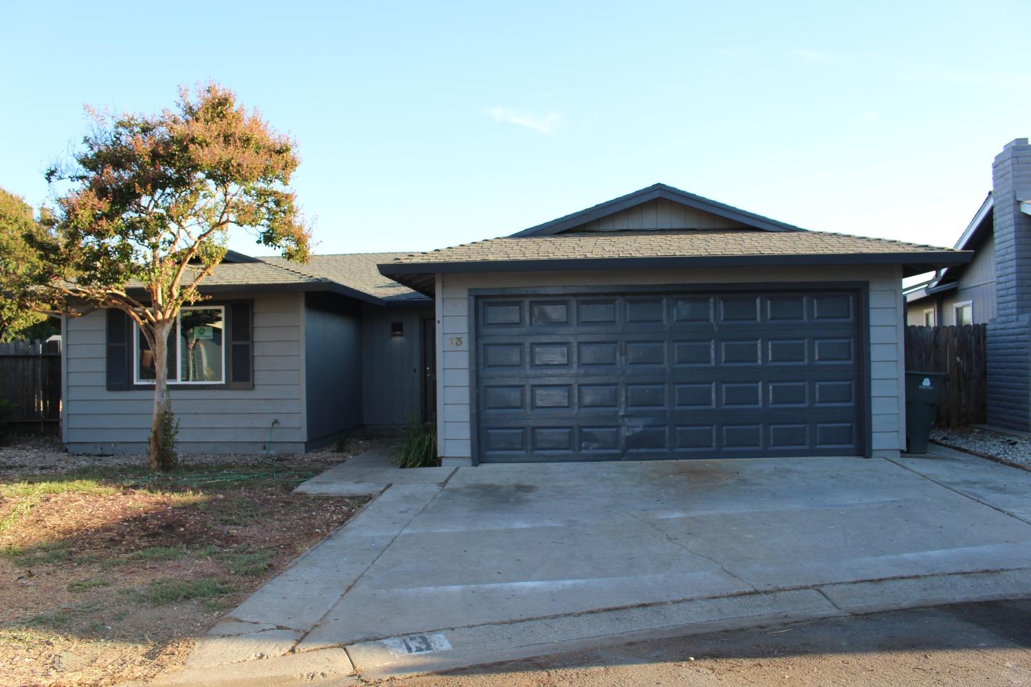 a front view of a house