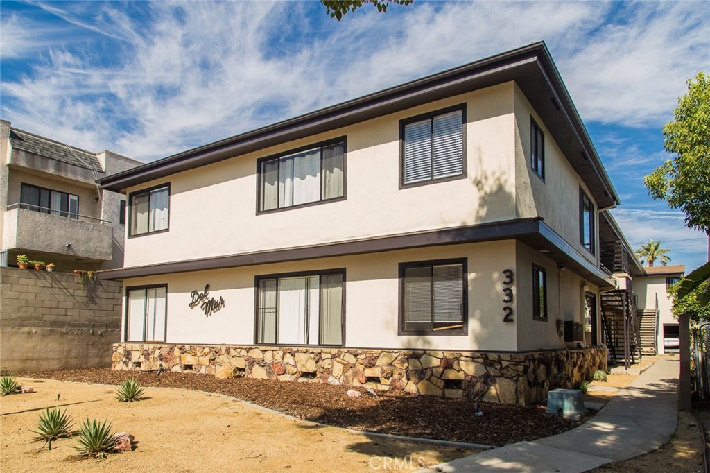 a front view of a house