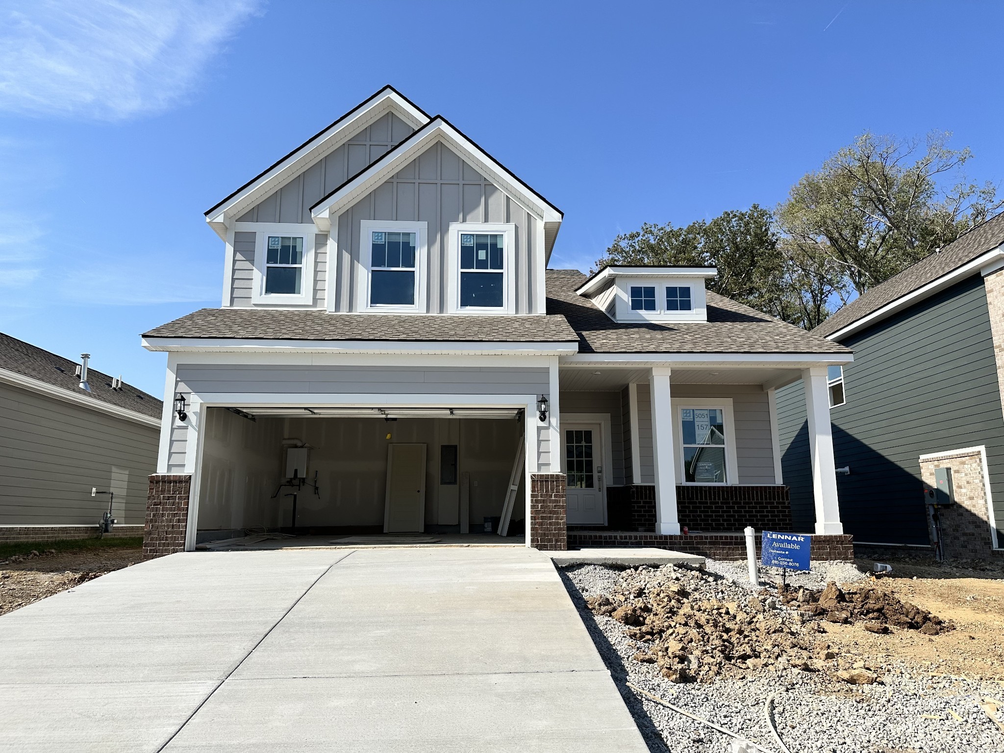 Picture of actual home under construction taken on 10/12/24.