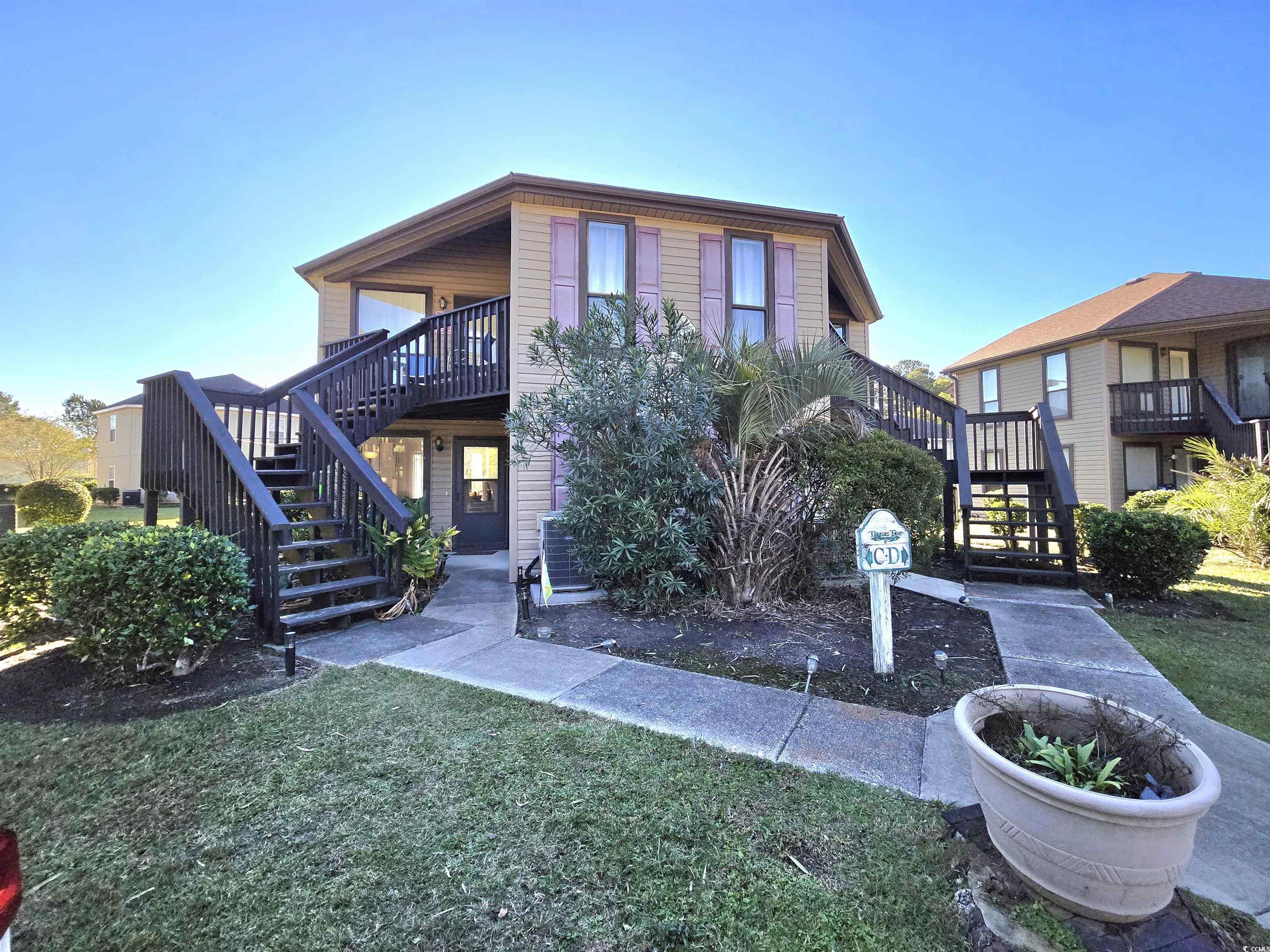 View of front of home with a front lawn