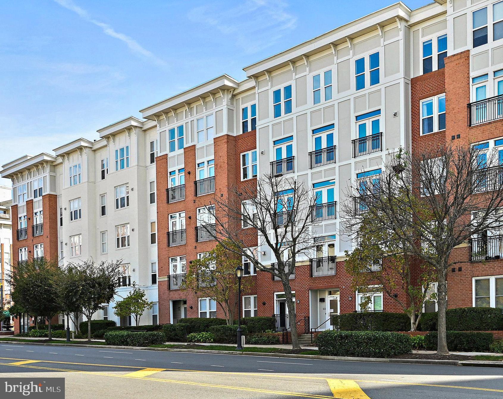 a front view of a building