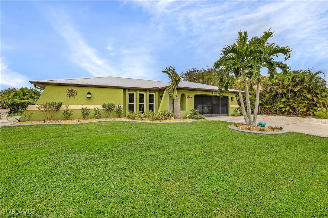 a front view of house with yard