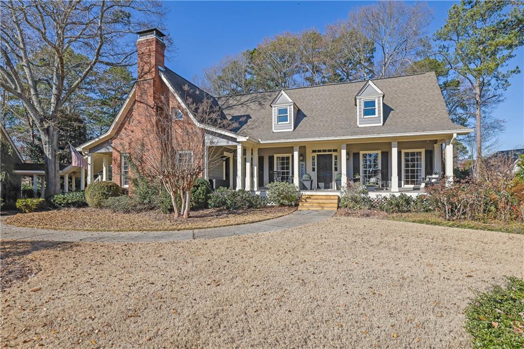 front view of house with a yard