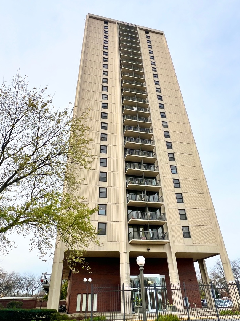 a front view of a building