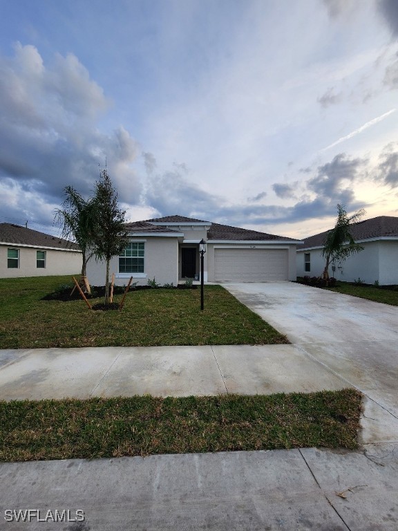 a front view of house with yard