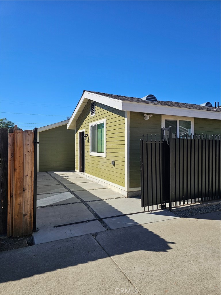 a front view of a house