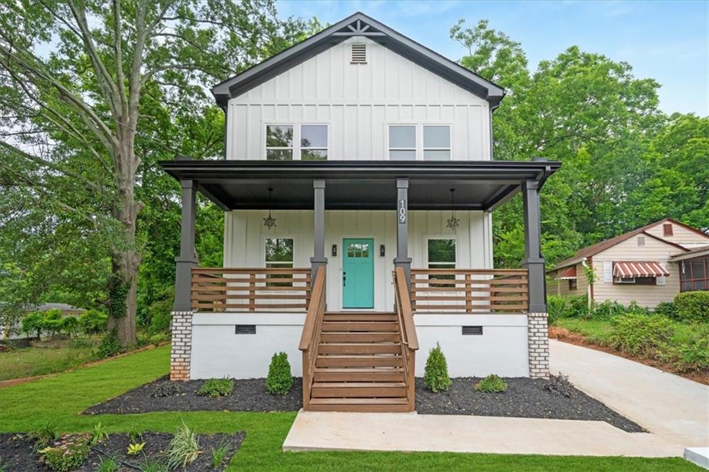 a view of house and outdoor space with yard