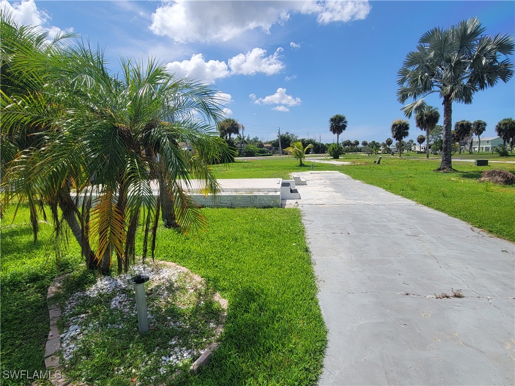 a view of backyard with outdoor space